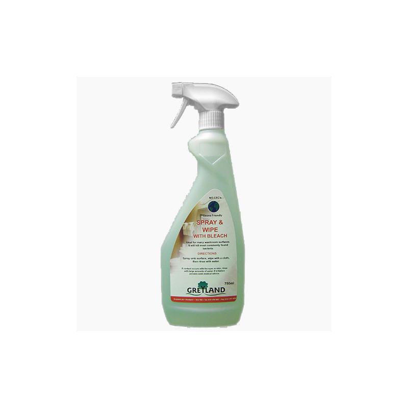 Spray & Wipe with Bleach 750ml Trigger